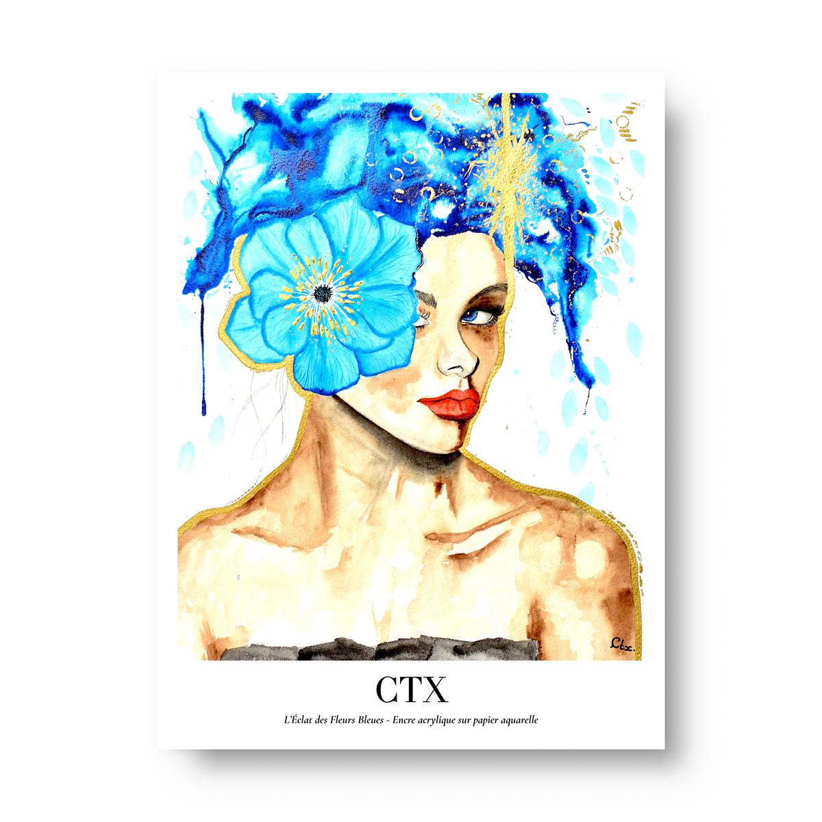L'éclat des fleurs bleues